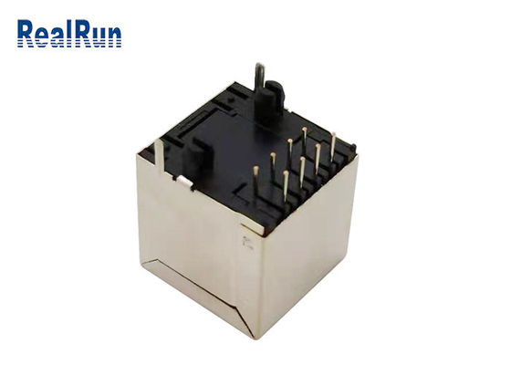 Connecteur RJ45 125VAC modulaire du bronze de phosphore PA46 gauche simple