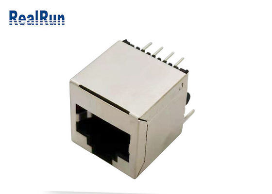 Connecteur RJ45 125VAC modulaire du bronze de phosphore PA46 gauche simple