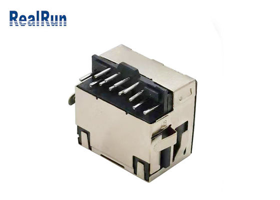 Connecteur du bronze de phosphore de LCP UL94V-0 RJ45 Jack 500VAC avec le bouclier