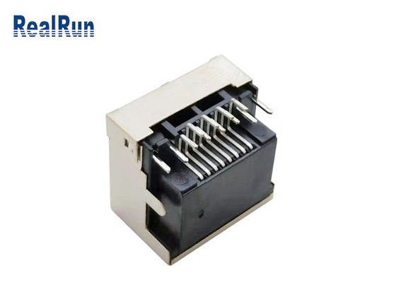 Lumière modulaire 1.5A de la carte PCB 8pin RJ45 Jack Connector Right Angle With LED
