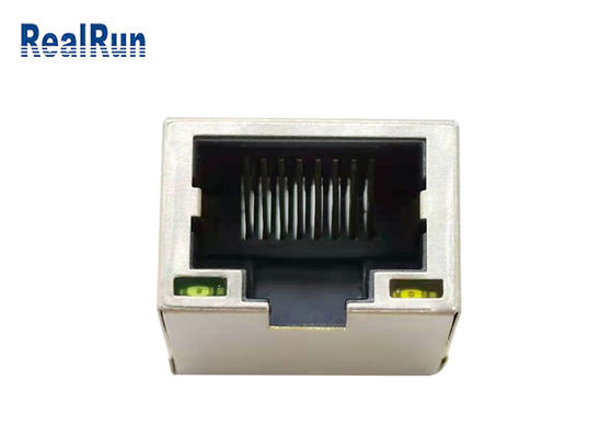 Lumière modulaire 1.5A de la carte PCB 8pin RJ45 Jack Connector Right Angle With LED