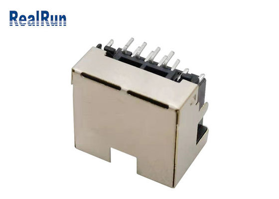 Lumière modulaire 1.5A de la carte PCB 8pin RJ45 Jack Connector Right Angle With LED