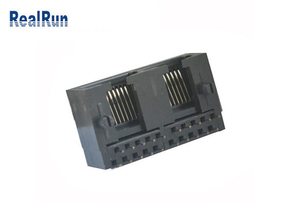Connecteur femelle modulaire de carte PCB Jack PBT Rj45 de droite de 10P10C RJ45