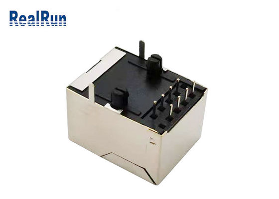 Le métal de connecteur d'UL94-0 125V Rj45 a protégé 10P8C RJ45 modulaire Jack