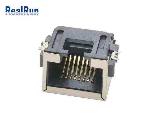 Prise LCP UL94V-0 de connecteur de Shell 1000VAC SMT 8pin Rj45 en métal