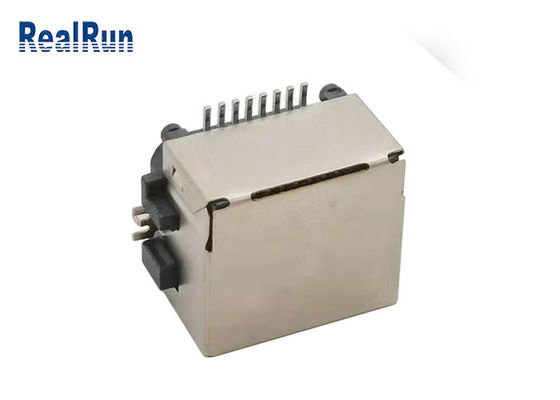 Prise LCP UL94V-0 de connecteur de Shell 1000VAC SMT 8pin Rj45 en métal