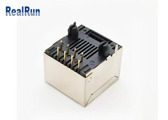 Carte PCB modulaire verticale UL94V-0 du bronze de phosphore RJ45 Jack Connector