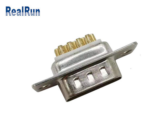 L'or droit de connecteur masculin de sous-marin de la soudure D du DB 9P 180° a plaqué PBT