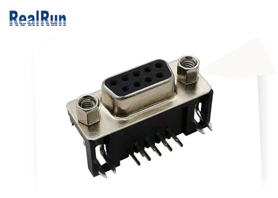 Pin à angle droit de VGA DR 9 de connecteur de sous-marin de l'isolateur D de 1000VAC PBT