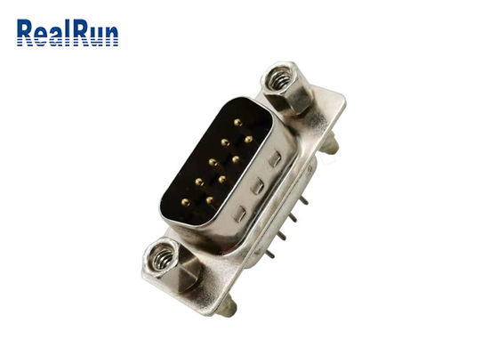 Connecteur PBT de sous-marin de Pin ISO9001 D du mâle 1A 9 de DP le VGA de 180 degrés