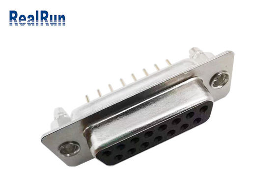 Connecteur droit PBT hommes-femmes de SOUS-MARIN de la carte PCB 1000VAC D de Pin du DP 15
