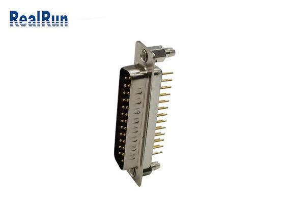 IMMERSION de rangée de Pin VGA du DP 25 de connecteur de sous-marin d'UL94V-0 500VAC D double