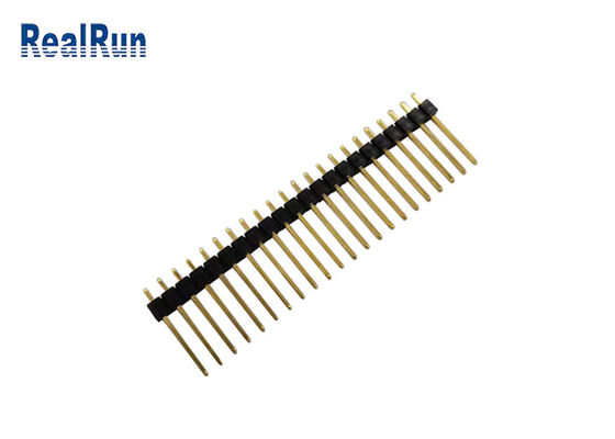 L'or a plaqué le lancement droit du connecteur PBT UL94V-0 2.54mm de l'en-tête 10U
