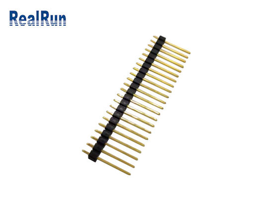 L'or a plaqué le lancement droit du connecteur PBT UL94V-0 2.54mm de l'en-tête 10U