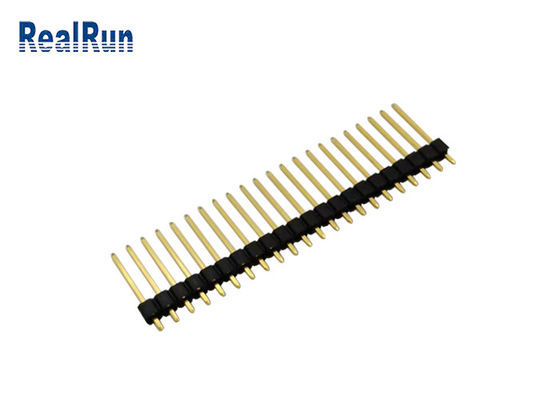L'or a plaqué le lancement droit du connecteur PBT UL94V-0 2.54mm de l'en-tête 10U