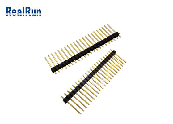 L'or a plaqué le lancement droit du connecteur PBT UL94V-0 2.54mm de l'en-tête 10U