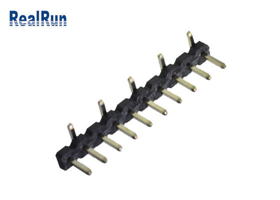 Rangée simple verticale PA6T de PA6T SMT SMD Pin Header Connector 2.0mm