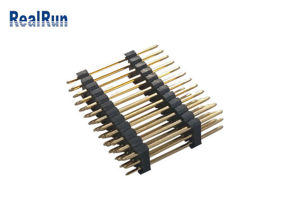 Pin de la rangée 36 du connecteur plaqué par or H2.5mm trois d'IMMERSION de 3.0Amp PBT