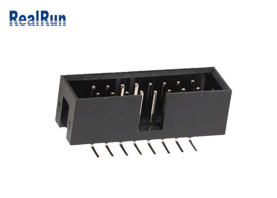 Double plastique de noir de l'en-tête PA6T de boîte de SMT de rangée du lancement 2.0mm