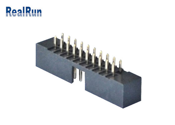 En-tête 20 Pin Straight Connector PA6T de boîte usiné par lancement du plastique 2.0mm de PBT