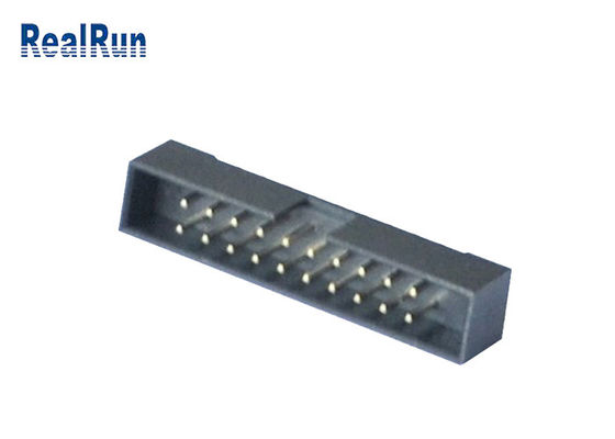 En-tête 20 Pin Straight Connector PA6T de boîte usiné par lancement du plastique 2.0mm de PBT
