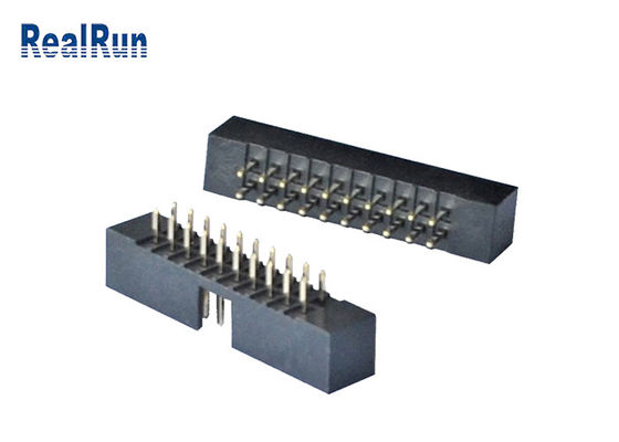 En-tête 20 Pin Straight Connector PA6T de boîte usiné par lancement du plastique 2.0mm de PBT
