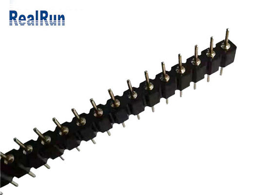connecteur de Pin Male Header Gold Terminal de rond de carte PCB d'IMMERSION de 2.54mm