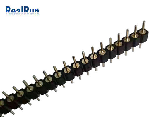connecteur de Pin Male Header Gold Terminal de rond de carte PCB d'IMMERSION de 2.54mm