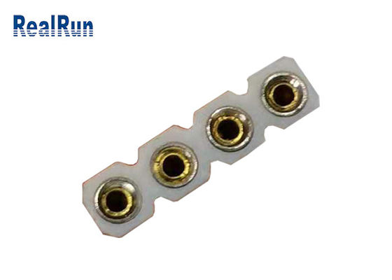 immersion terminale femelle de la rangée 4P du connecteur 1 de l'or 1000V RMS de 2.54mm