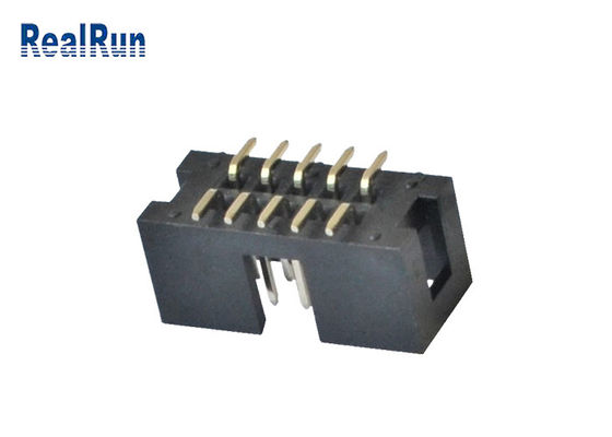Lancement masculin SMT 10 Pin Box Header du connecteur 2.54mm d'en-tête de PA6T IDC