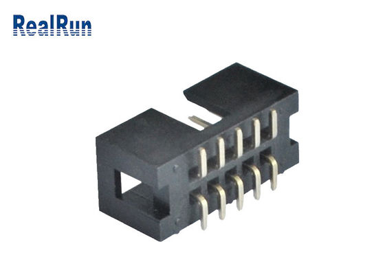 Lancement masculin SMT 10 Pin Box Header du connecteur 2.54mm d'en-tête de PA6T IDC