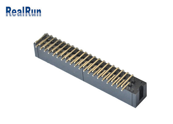 En-tête vertical 2*4 8 Pin Machined Solder PA6T de boîte de la carte PCB 2.54mm SMT