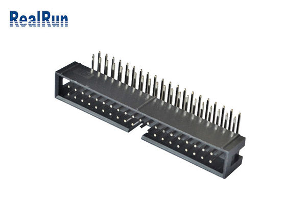 En-tête vertical 2*4 8 Pin Machined Solder PA6T de boîte de la carte PCB 2.54mm SMT