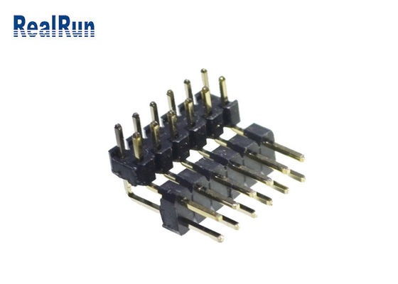 GV en laiton de Pin de H2.0 PBT PA6T Pin Header Connector Dual Row 2*6