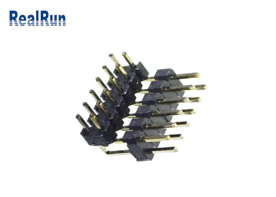 GV en laiton de Pin de H2.0 PBT PA6T Pin Header Connector Dual Row 2*6