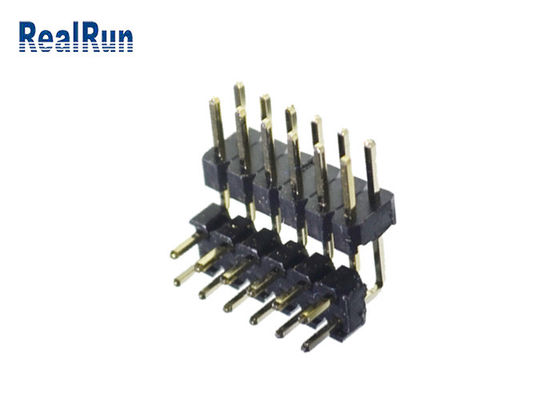 GV en laiton de Pin de H2.0 PBT PA6T Pin Header Connector Dual Row 2*6