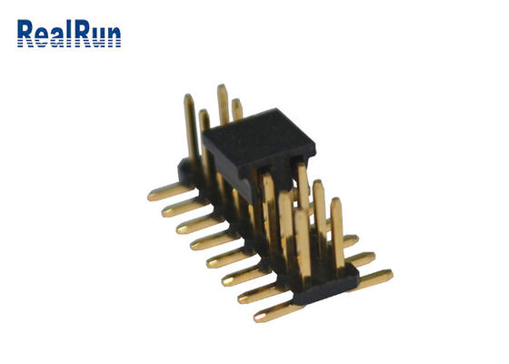 Connecteur PA6T de conseil de LCM LED UL94V-0 SMT Pin Header Brass Board To
