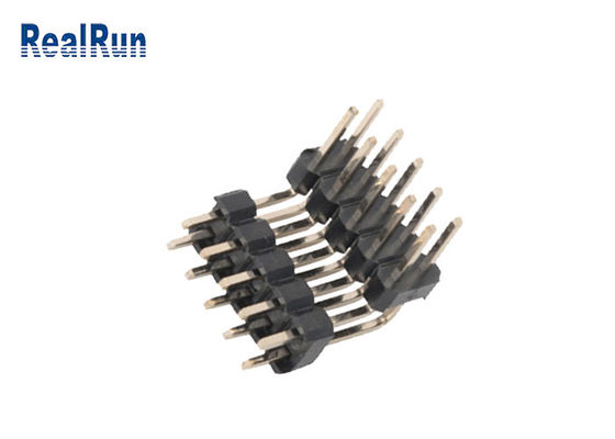 Connecteur en laiton d'en-tête de rangée de PA6T PBT LCP Pin Header 10P DC500V deux