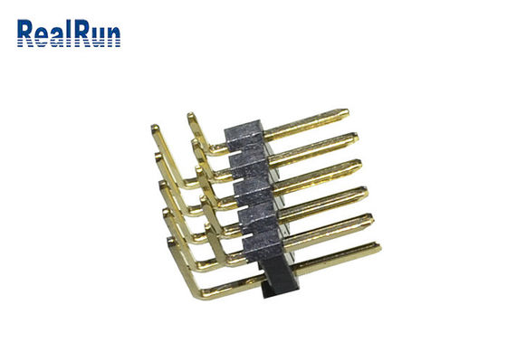 double rangée PA6T de 3Amp LCP PBT 1000VAC Pin Header Connector 2.54mm
