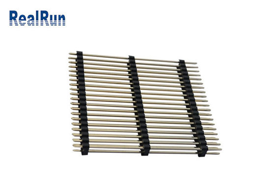 Double Au 3U de Pin Header Straight Three Plastic de rangée de PBT LCP PA6T 40P »