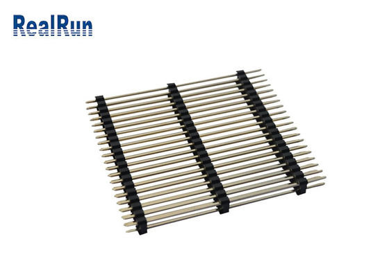 Double Au 3U de Pin Header Straight Three Plastic de rangée de PBT LCP PA6T 40P »
