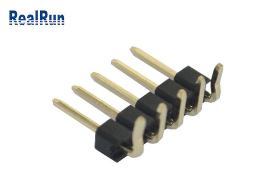 rangée simple UL94V-0 à angle droit de 3A 5P PA6T PBT LCP SMT Pin Header 2.54mm