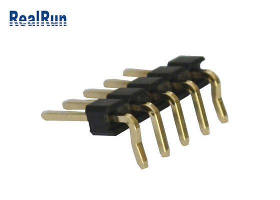 rangée simple UL94V-0 à angle droit de 3A 5P PA6T PBT LCP SMT Pin Header 2.54mm
