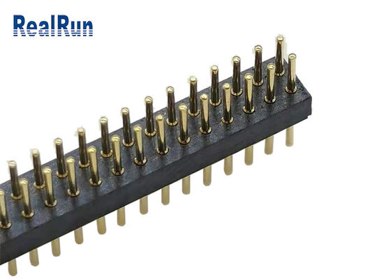 Rond Pin Header Straight 70P LCP UL94V-0 de taille de PA6T PPS 1.9mm