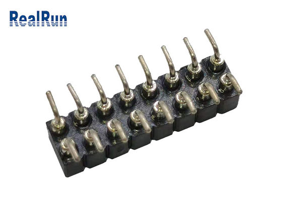 Lancement femelle SMT SMD ISO9001 du connecteur 2.54mm d'en-tête de PBT PA6T PPS L7.40