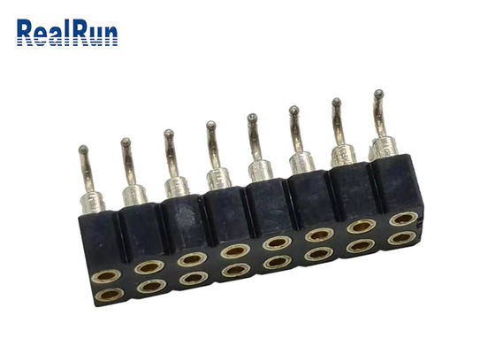 Lancement femelle SMT SMD ISO9001 du connecteur 2.54mm d'en-tête de PBT PA6T PPS L7.40