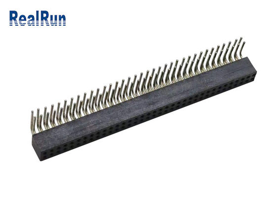 Rond en laiton Pin Female Header 70P PA6T à angle droit PPS de CuZn38Pb