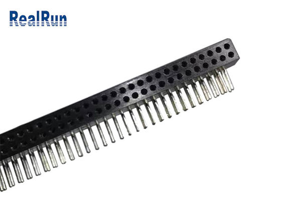 Rond en laiton Pin Female Header 70P PA6T à angle droit PPS de CuZn38Pb