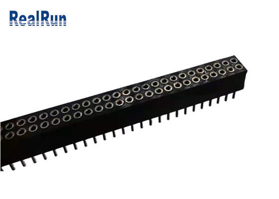 PPS LCP autour du laiton femelle H59-3 PA6T de polyester de Pin Header UL94V-0