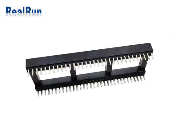 Bronze de phosphore de l'IMMERSION PBT UL94V-0 de connecteur de prise des textes de la carte PCB 64P 1.778mm IC